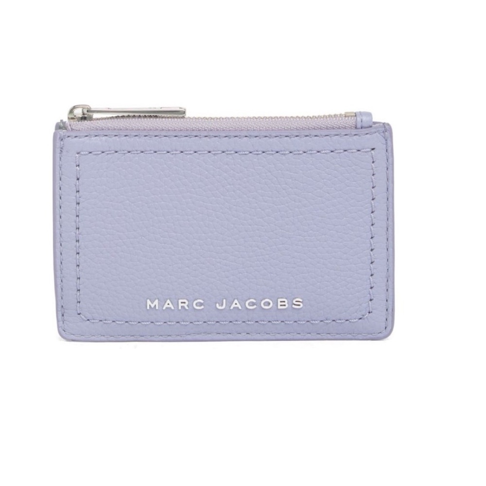 Marc Jacobs The Groove Card Holder Case with Zipper Light Purple Lavender